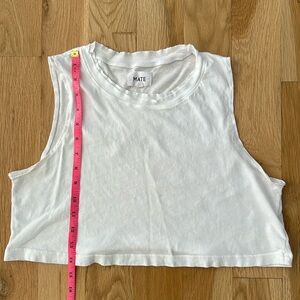 MATE the Label cropped tank